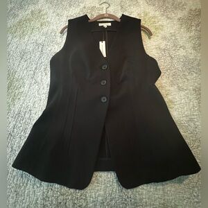 NWT Banana Republic Classic Black V-Neck Vest
